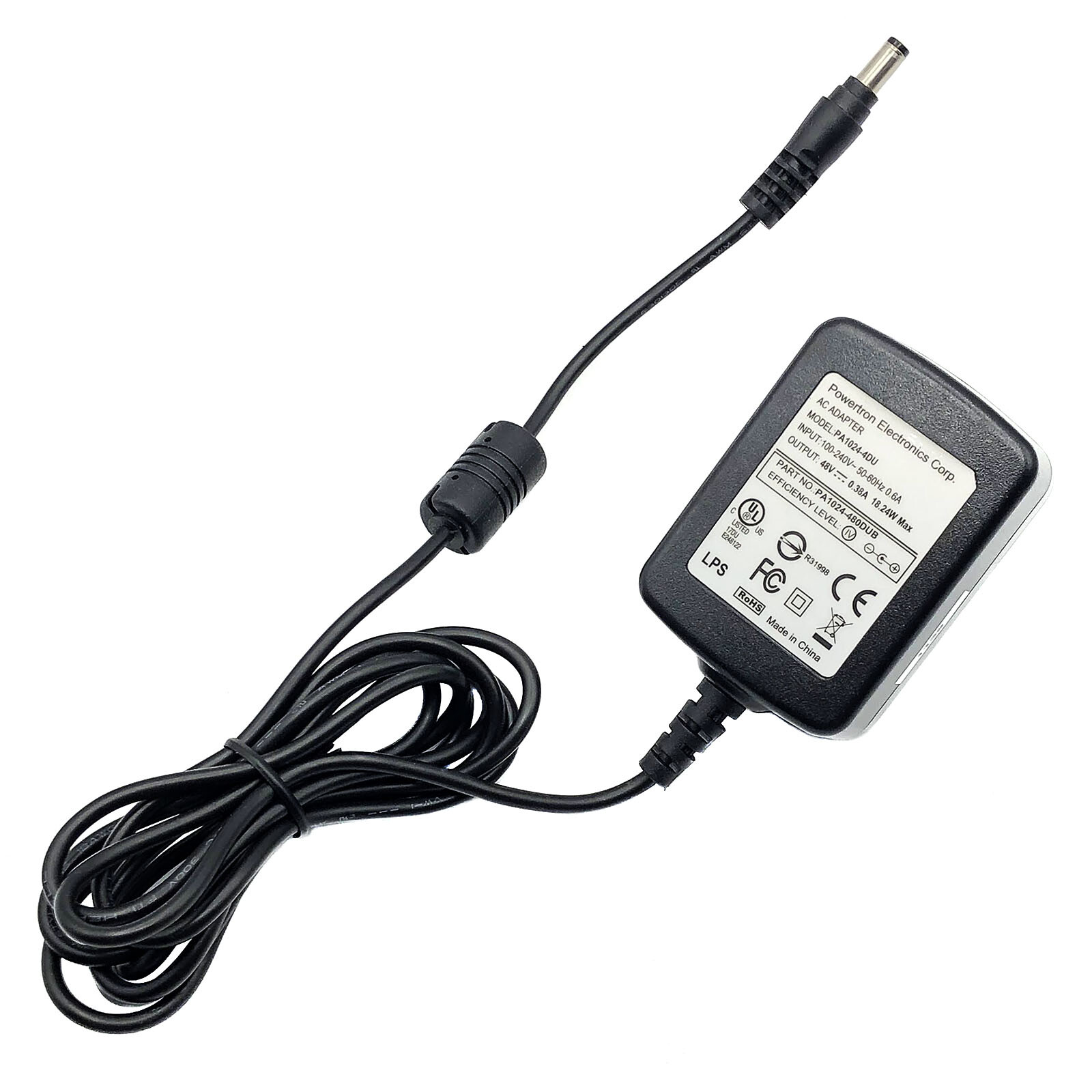 NEW Genuine Powertron 18.24W AC Power Adapter PA1024-4DU Charger 48V 380mA