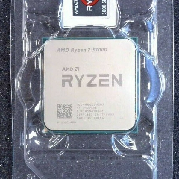 AMD Ryzen 7 5700G Processor (4.6 GHz, 8 Cores, Socket AM4) Desktop Processor CPU