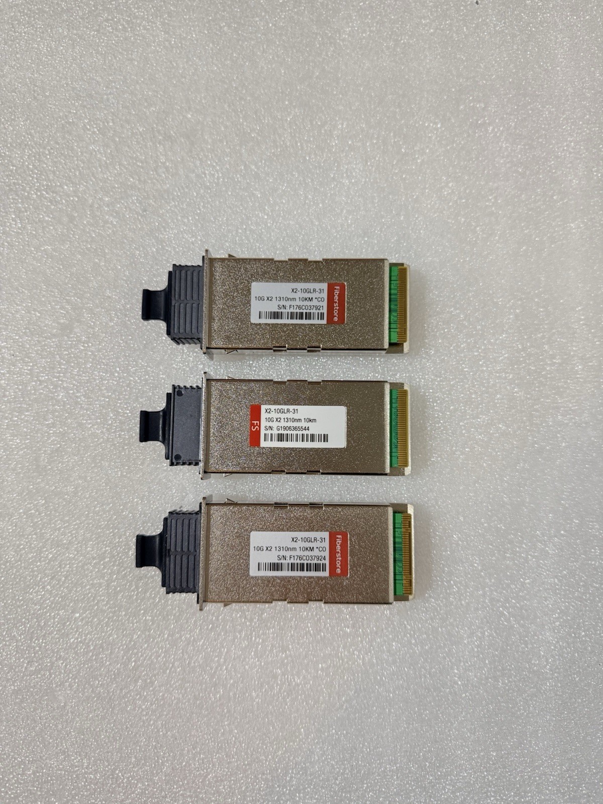 Lot of 3 Fiberstore Transceiver Module X2-10GLR-31