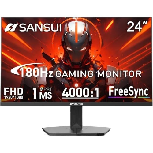 Experience Stunning Visuals: 24-Inch 180Hz FHD Monitor with HDR & FreeSync