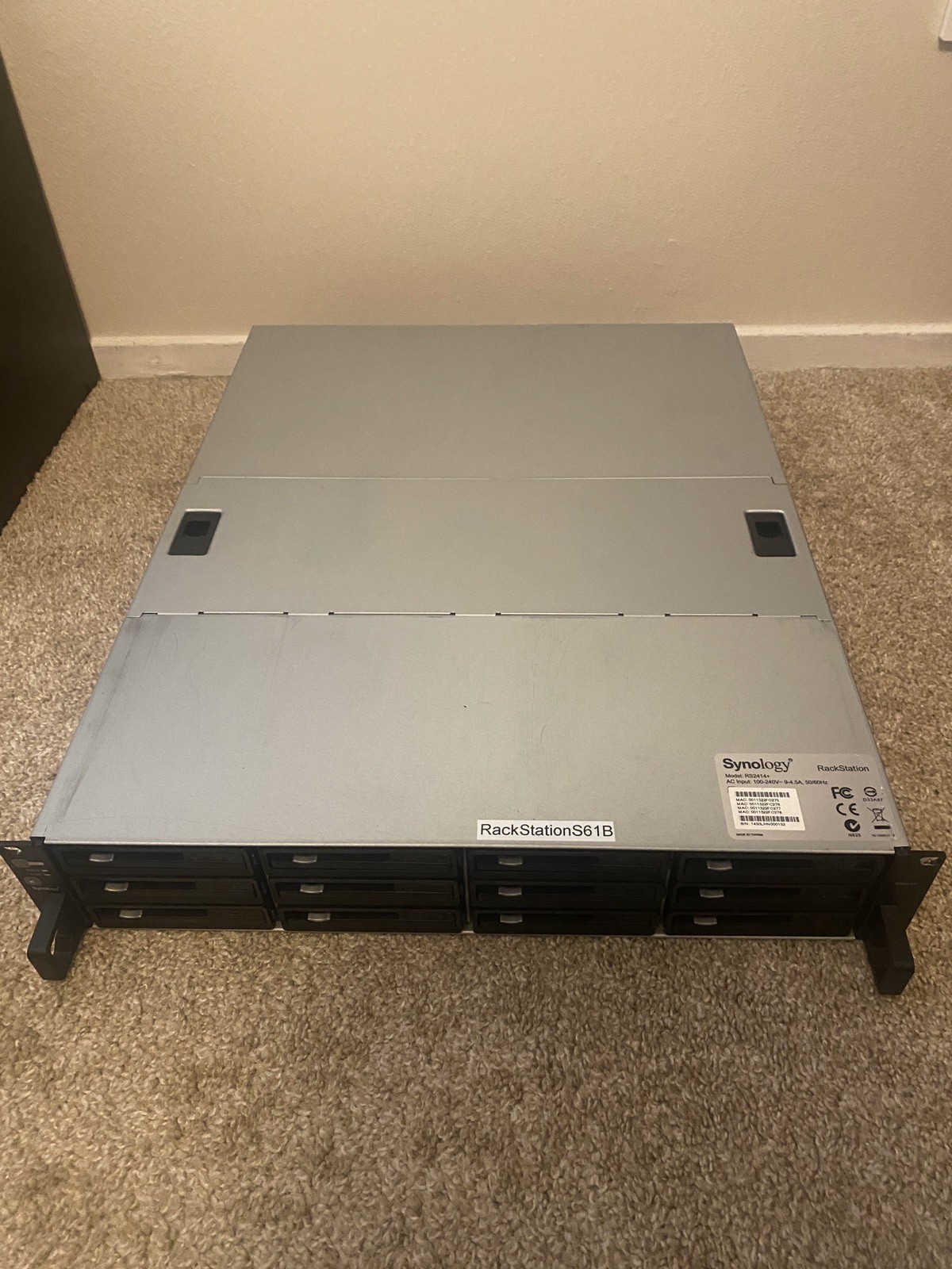 Synology RackStation RS2414+ 12 caddy