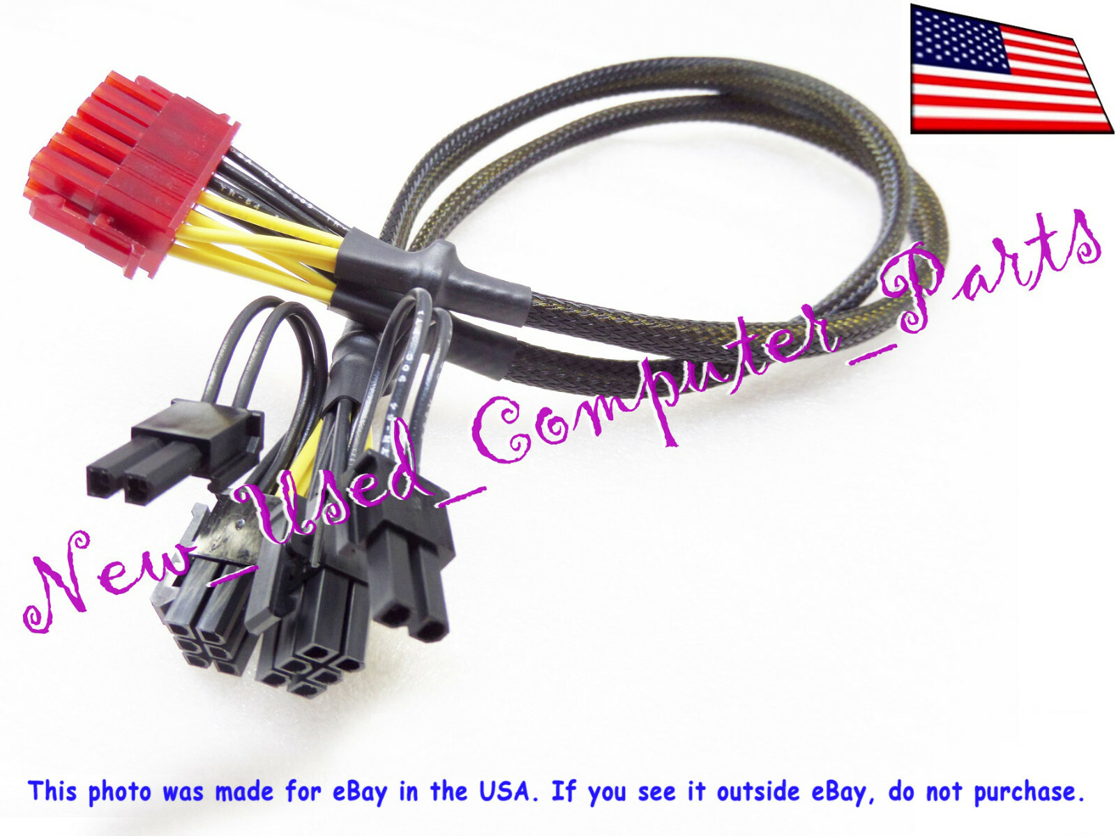 🔥 Custom Enermax Revolution 87+ 12-Pin to (6+2) Pin GPU Power Cable EMC014-F