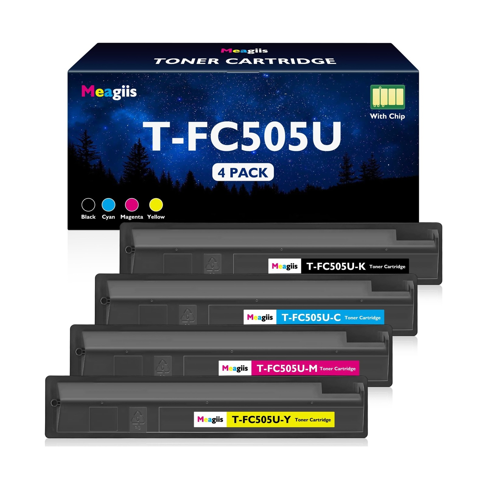 T-FC505U TFC505U Toner Cartridge Set Replacement for Toshiba T-FC505U T-FC505...