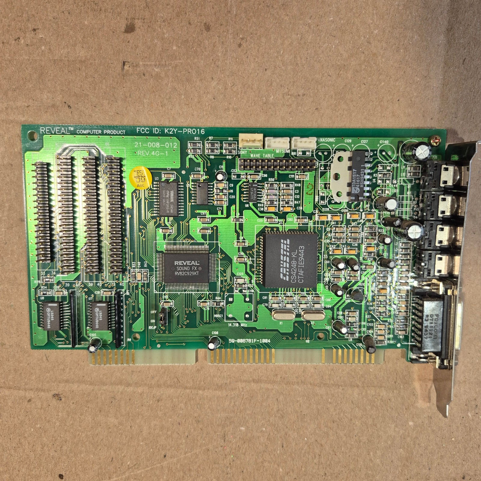 Reveal SC400 Pro 16 ISA Sound Fx Card Yamaha OPL3 Crystal CS4248-KL Working