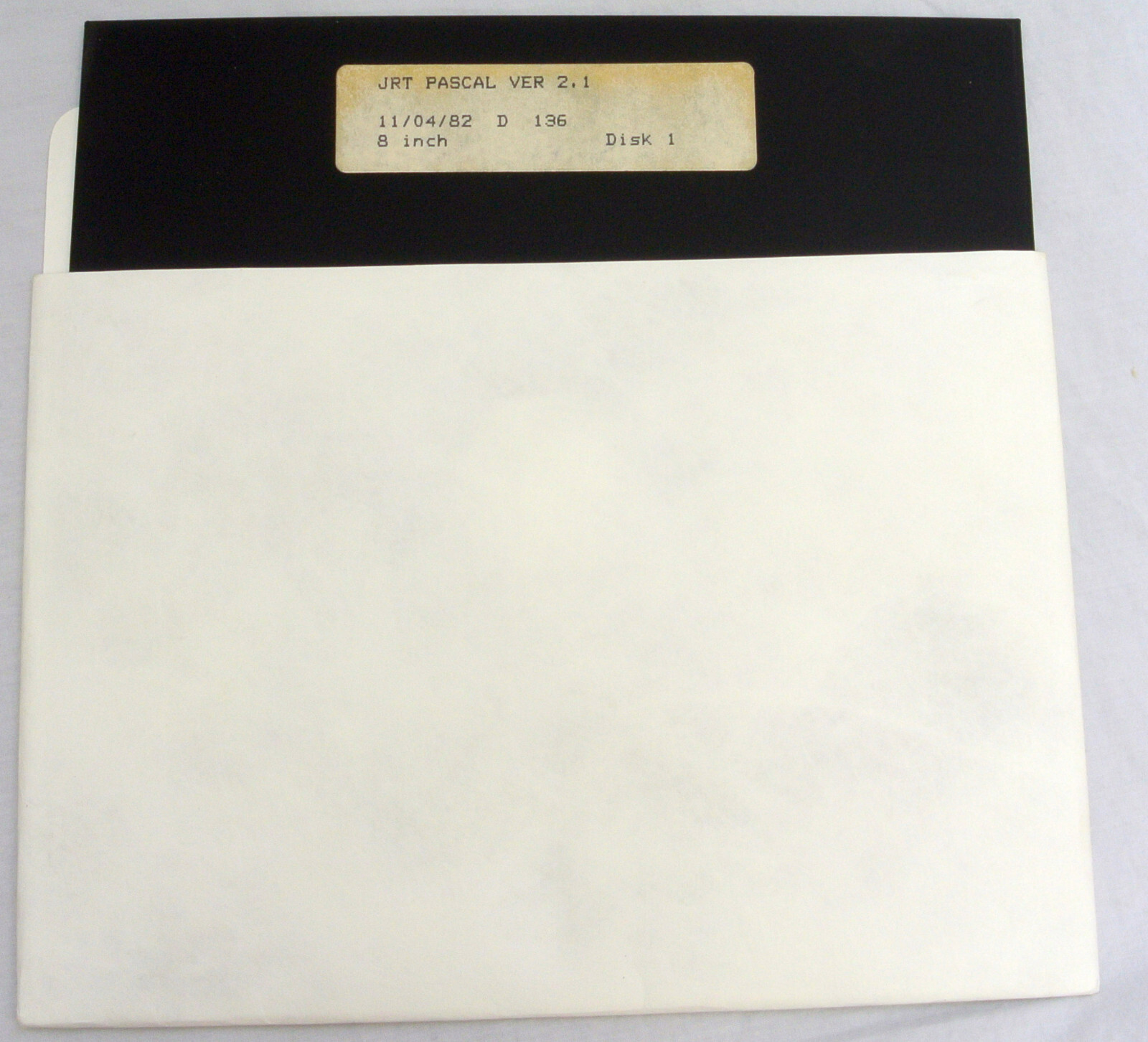 JRT Pascal ver 2.1 8" Floppy Disk CP/M Vintage