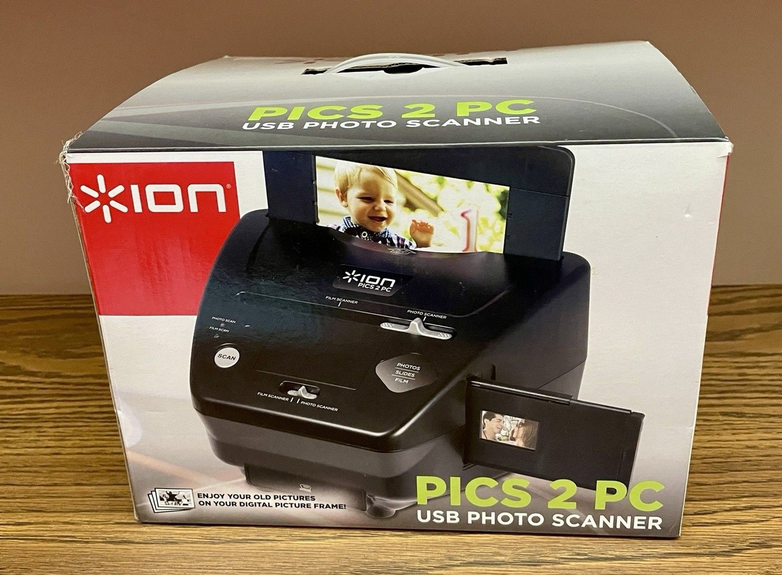 ION Pics 2 PC Photo Film USB Scanner Open Box No Software or Manual