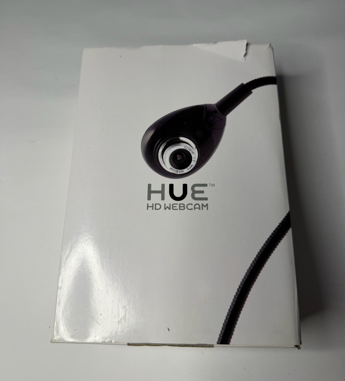 HUE HD Webcam 1.3MP Flexible USB Camera Complete w/ Accessories Tested Works