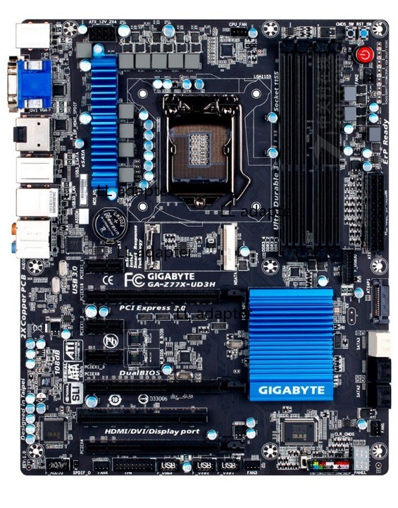 For Gigabyte Z77X-UD3H motherboard LGA1155 DDR3 ATX 32G tested ok