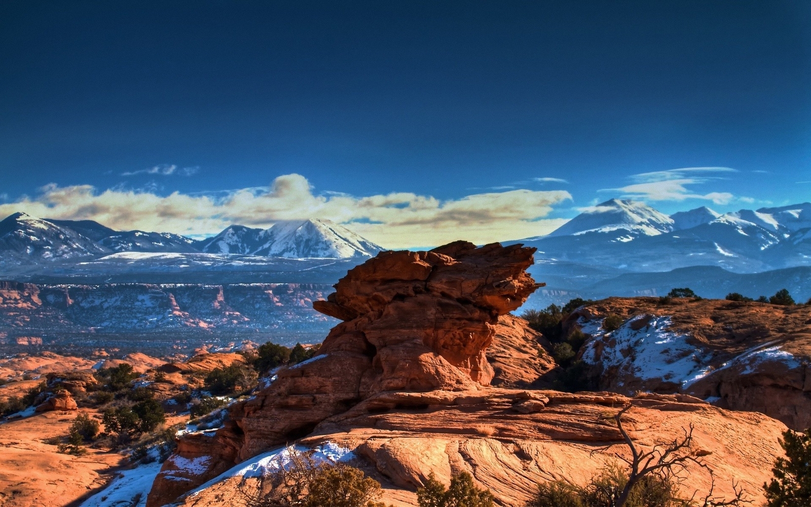 Landscape rocks mountains nature utah usa Custom Gaming Mat Desk