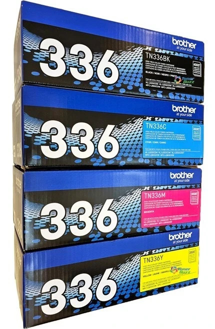 🇺🇸 Brother TN336 High Yield Toner Set (Black, Cyan, Magenta, Yellow) OEM 🇺🇸