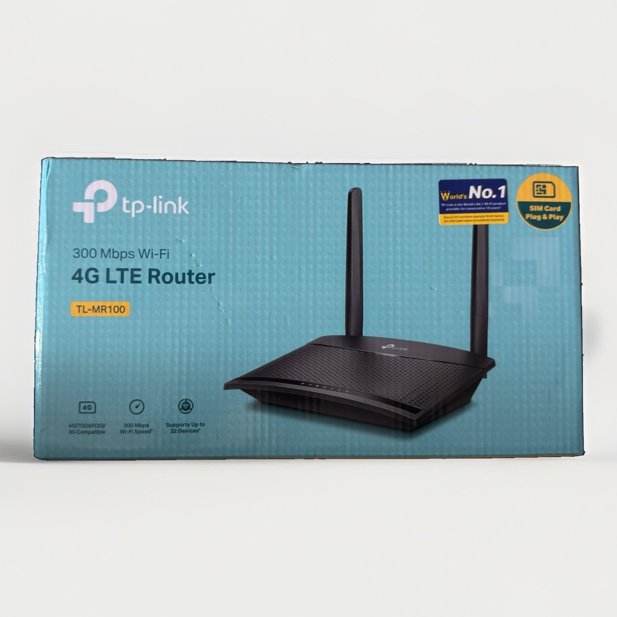 TP-LINK TL-MR100 4G LTE Router 300Mbps WI-FI / complete set / new with box