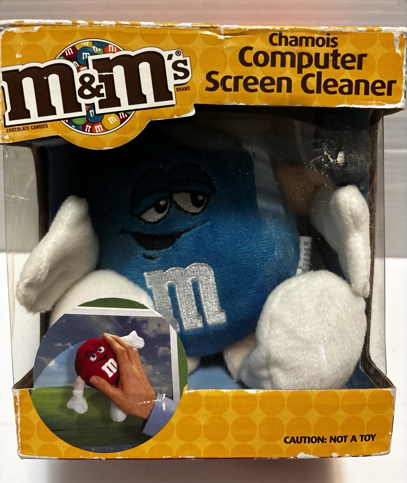 Vintage M&M’s Chamois Computer Screen Cleaner 2012 New Rare Blue M&M Edition HTF