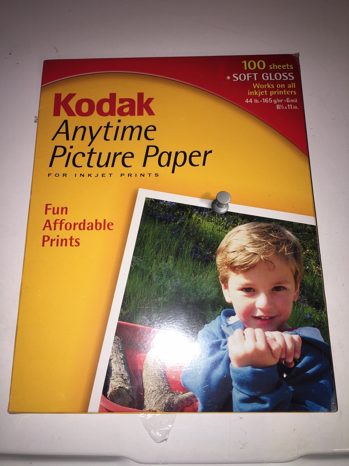 Brand new 100 sheets soft gloss Kodak Anytime Picture Paper inkjet printers