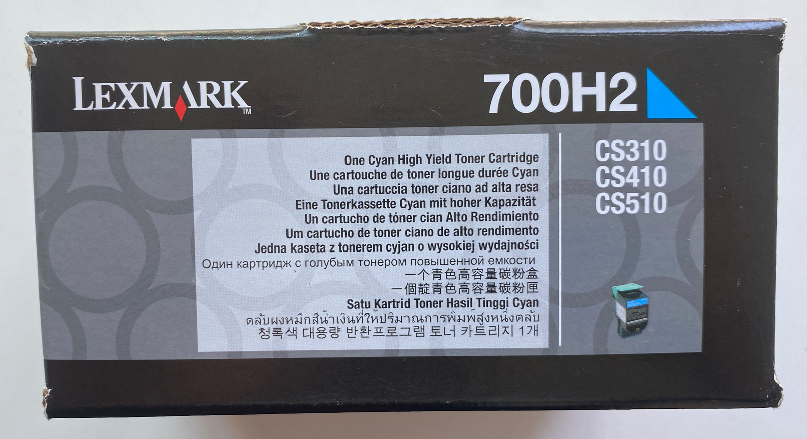 OEM Lexmark 700H2 Cyan High Yield Toner Cartridge for CS310/410/510 - New Sealed