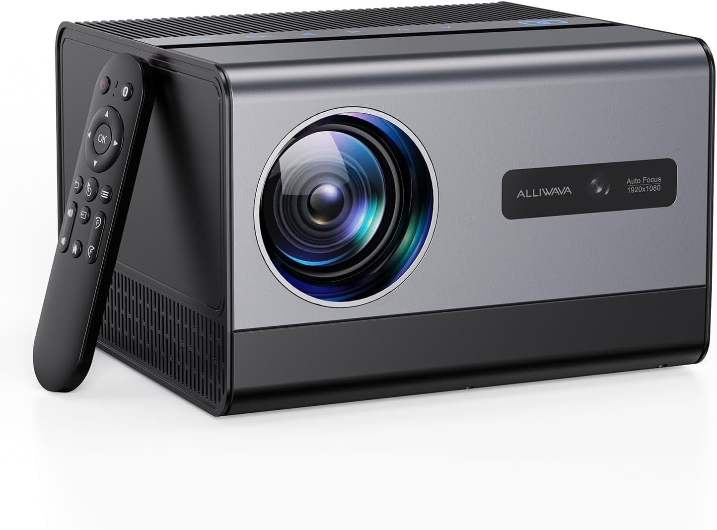 Portable Mini Projector with 5G wifi 6 and bluetooth 800 ANSI Outdoor 4K 1080P