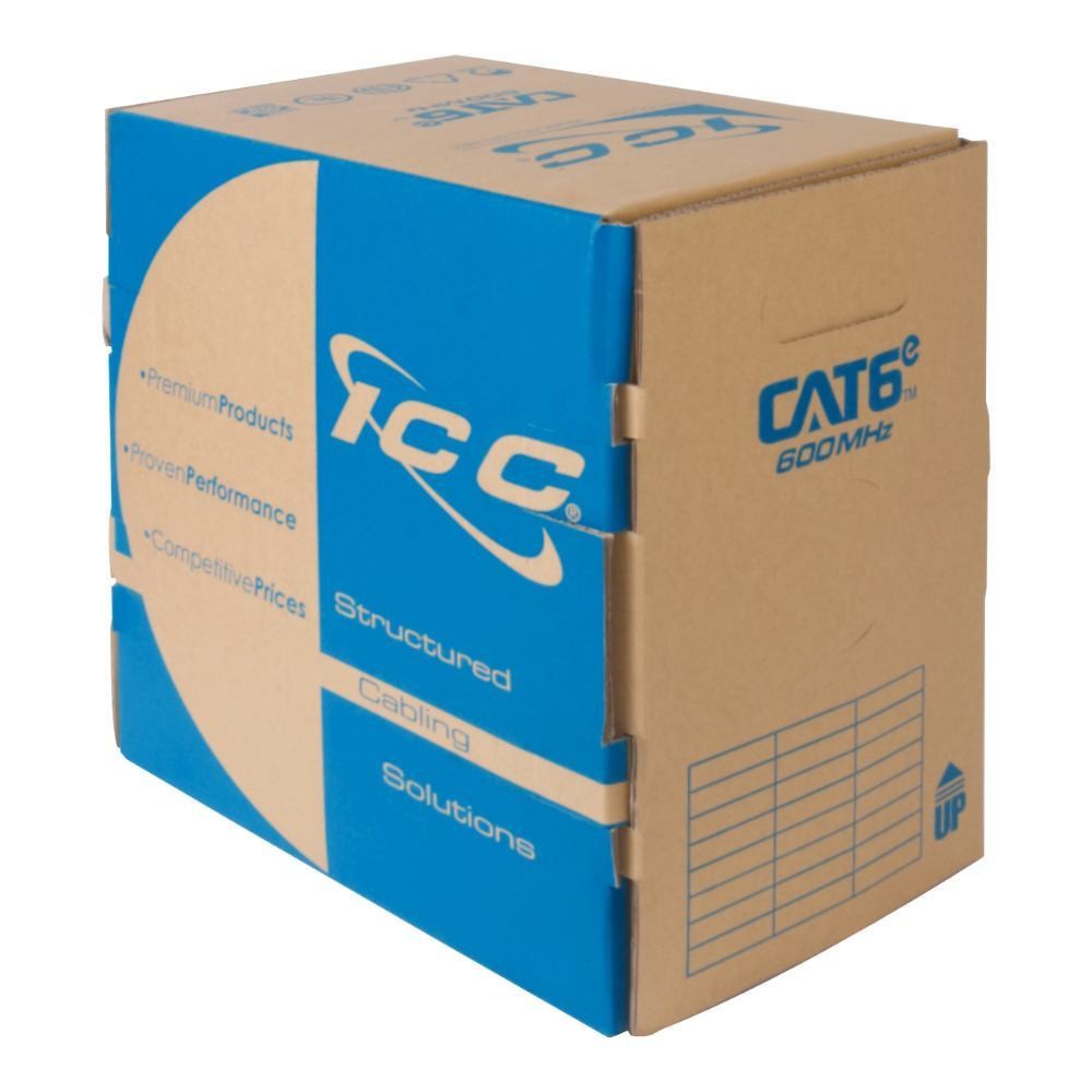 ICC CAT6e CMR PVC Cable Blue ICCABR6EBL UPC 633758032025