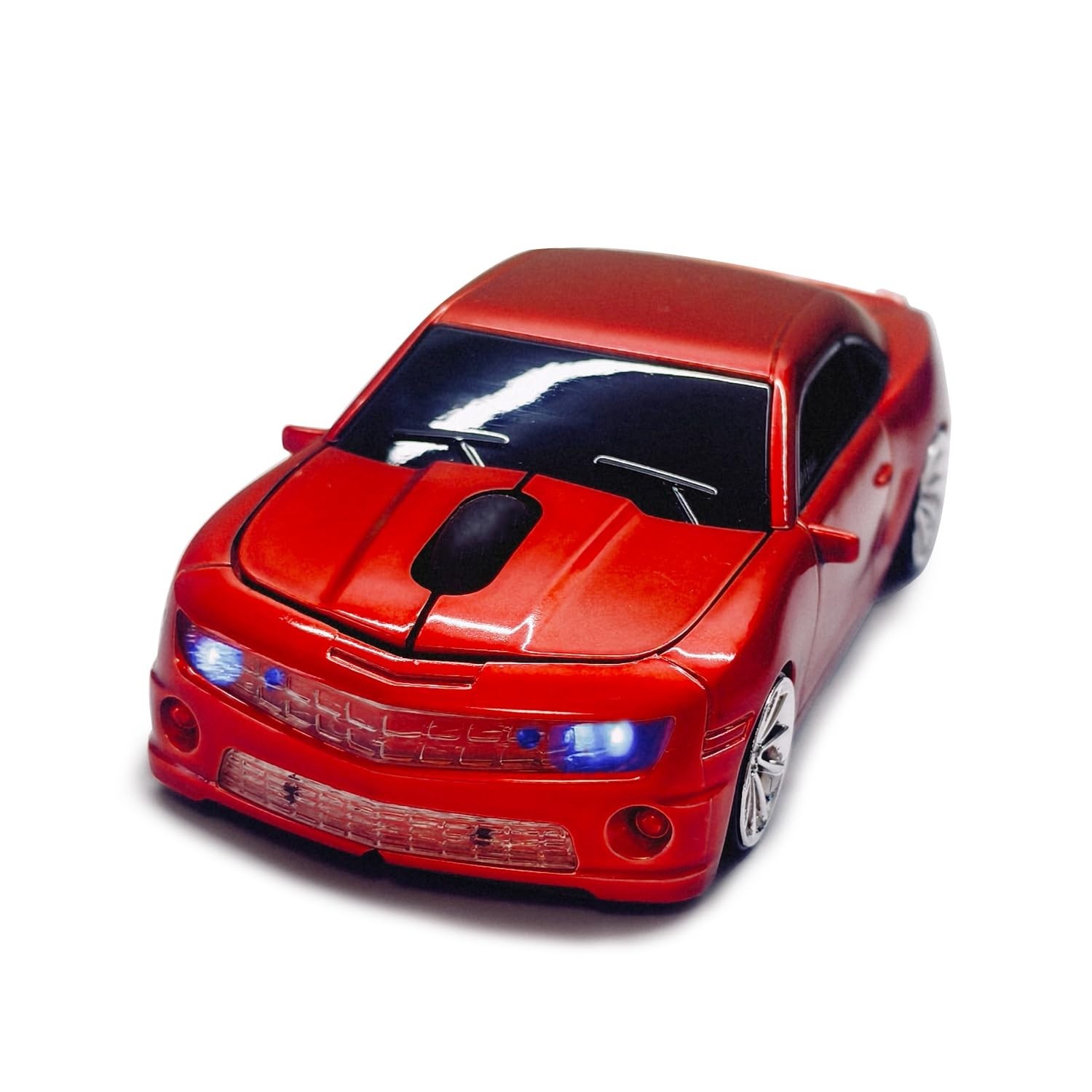 Wireless Car Mouse for Computer - Funny Sport Car Design, 2.4GHz USB Receiver, R