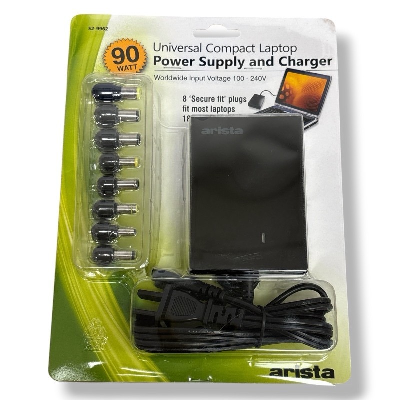 90W Universal Power Supply Charger Adapter for Laptop Notebook with 8 Tips (New)