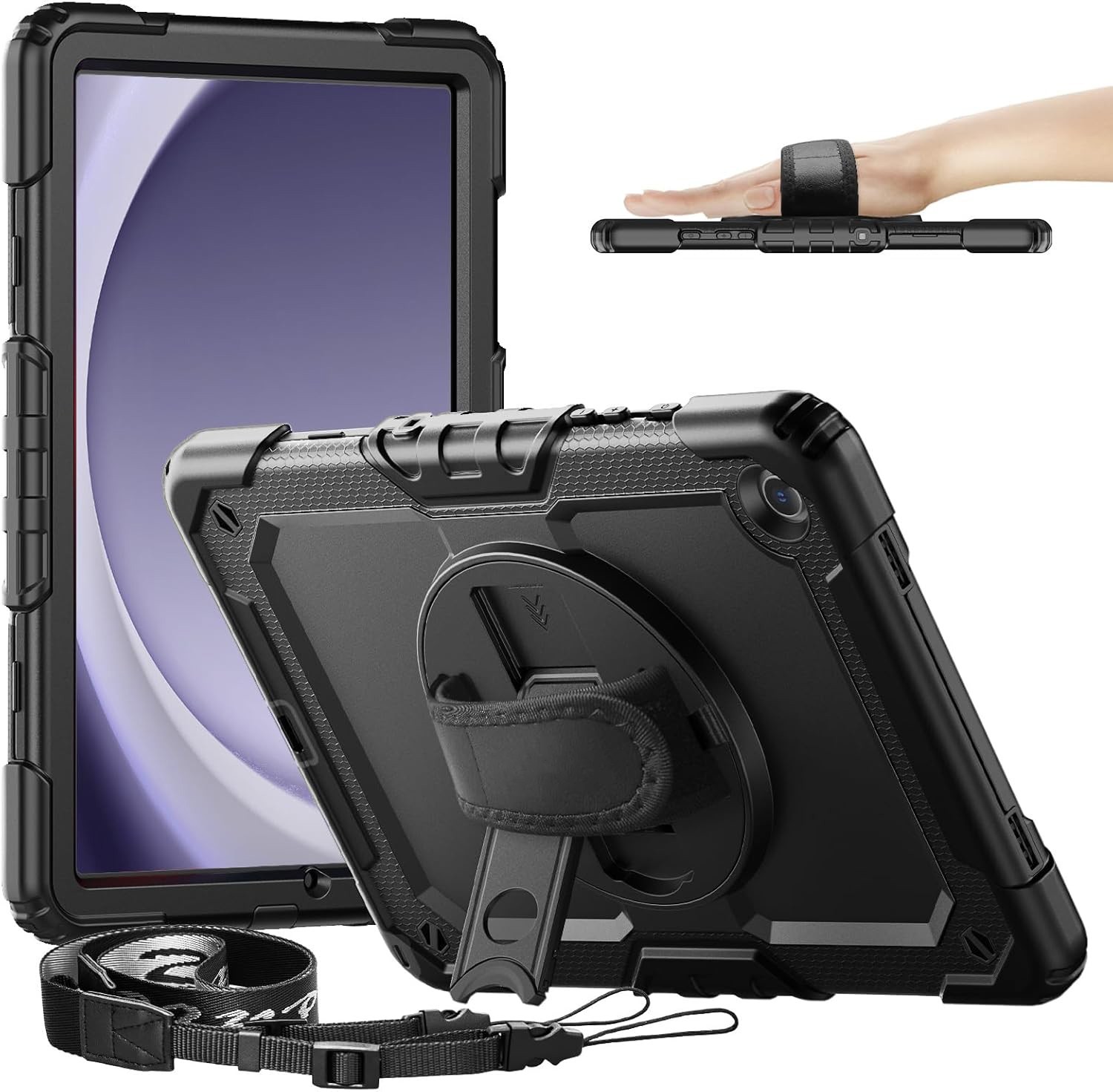 For Samsung Galaxy Tab A11 Plus /A11+/ A9 Plus / A9+ Protective Case With Strap