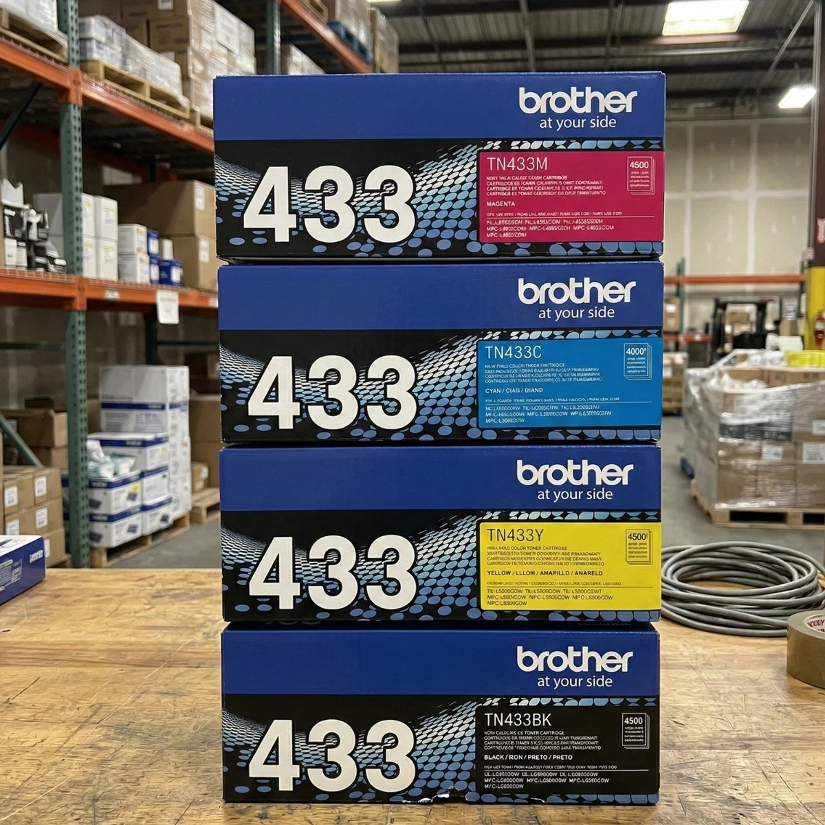 Brother TN433 Toner Set | Black Cyan Magenta Yellow | For MFC-L8900 HL-L8260
