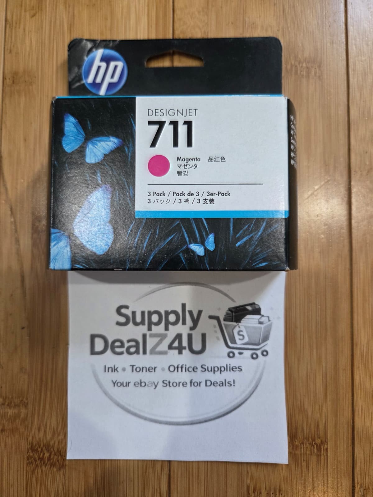 Genuine HP CZ135A Designjet 711 Magenta Ink OEM Factory Sealed Box NEW