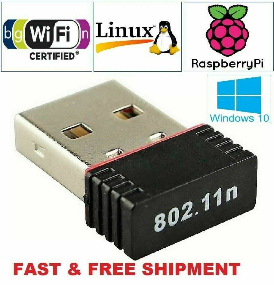 NEW 2020 Mini USB WiFi WLAN Wireless Network Adapter 802.11 Dongle RTL8188 PC SM
