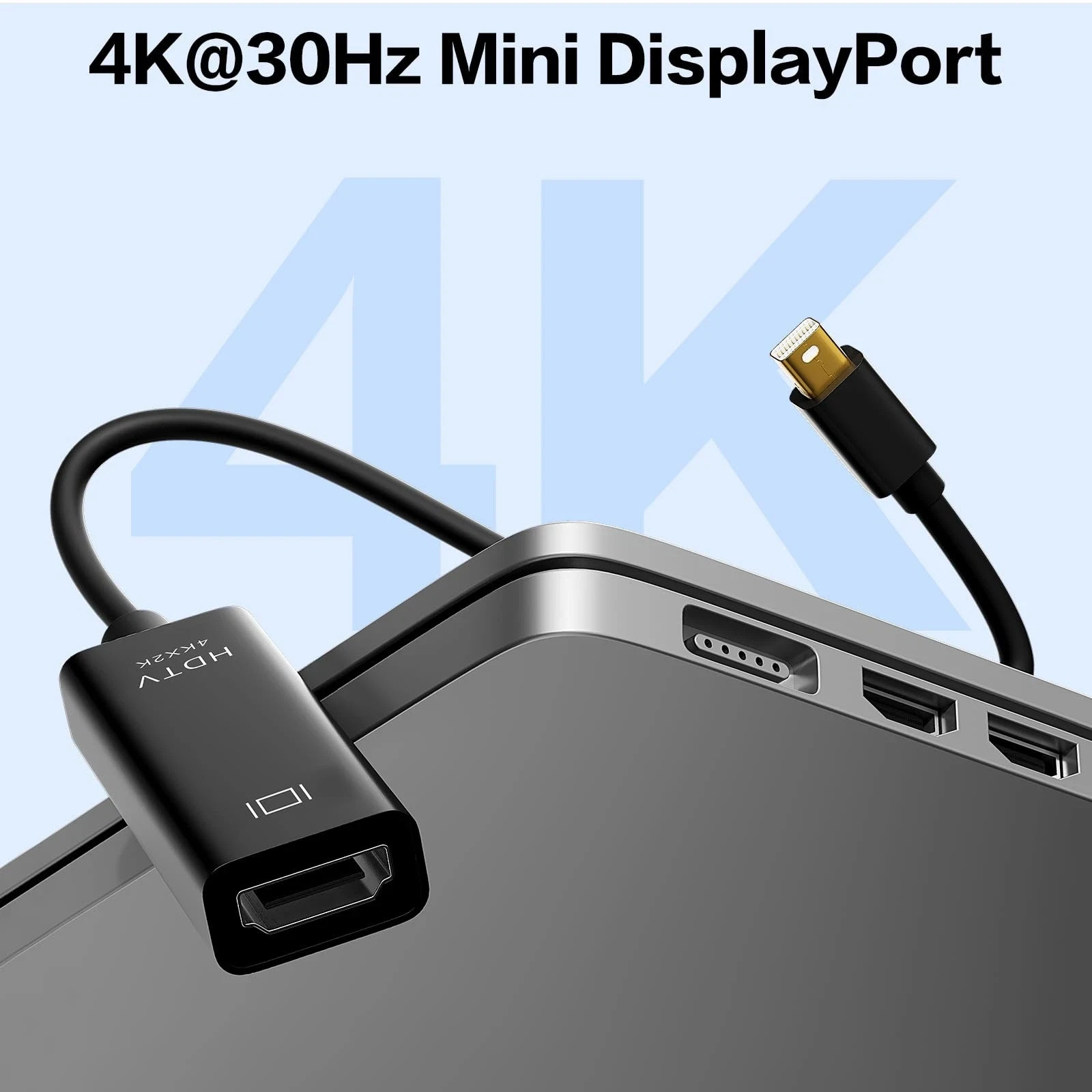 Adaptador LOT Mini DisplayPort a HDMI 4K/1080P Mini DP macho a HDMI hembra