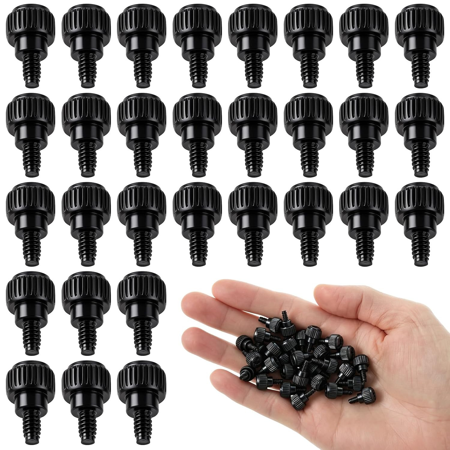 30 Pcs Computer Case Screws, 6-32X6 M3.5 PC Thumb Screws
