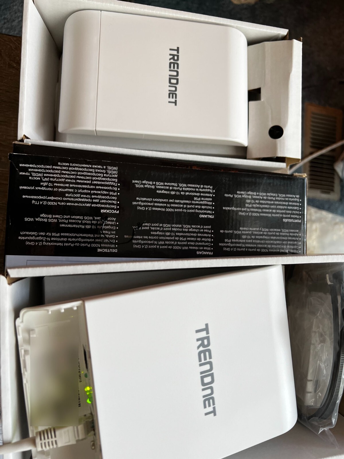 TRENDnet TEW-740APBO2K 10dBi Wireless N300 Outdoor PoE Point to Point Bridge 