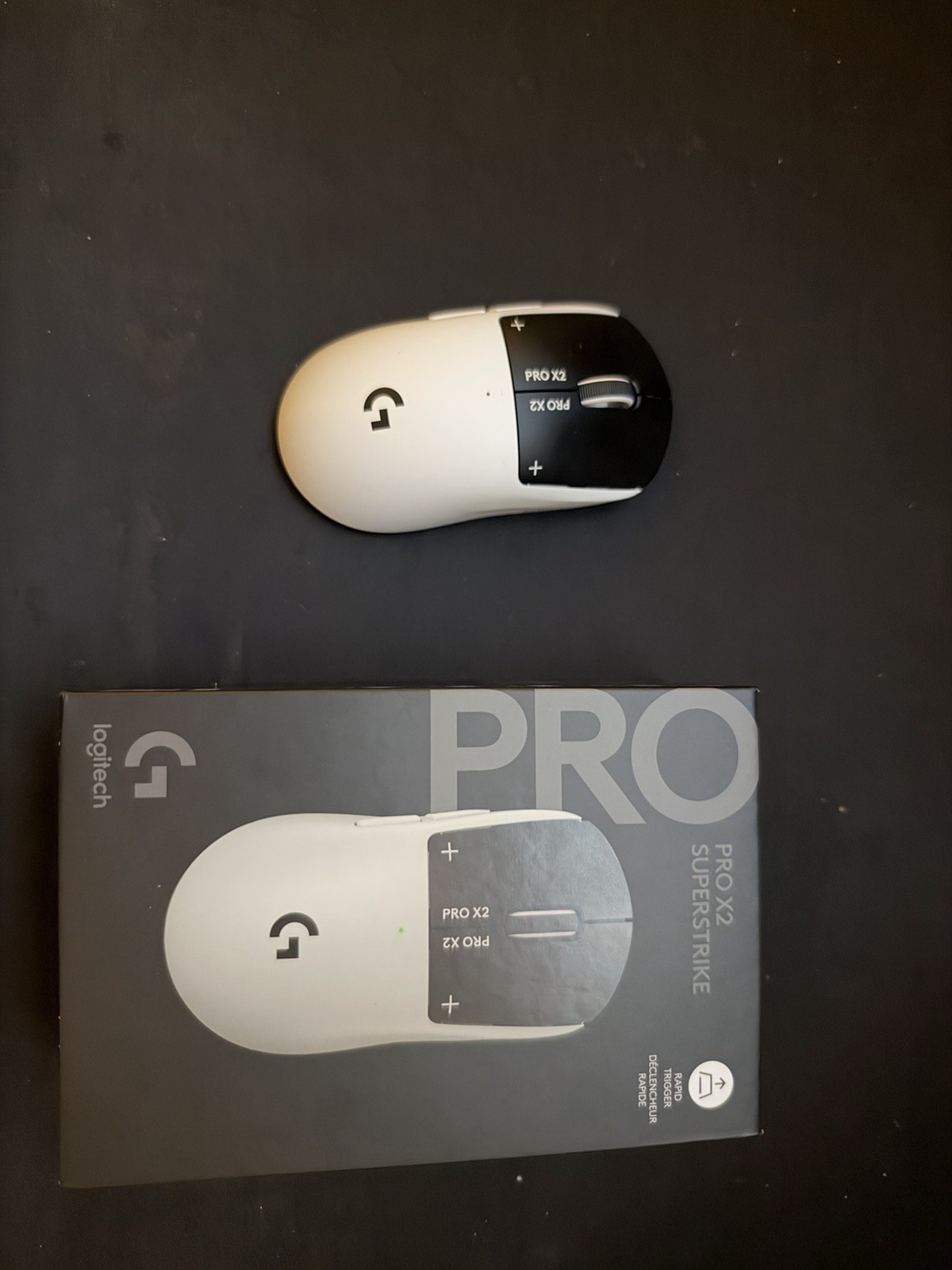 Logitech G PRO X2 SUPERSTRIKE Wireless Gaming Mouse - Black/White
