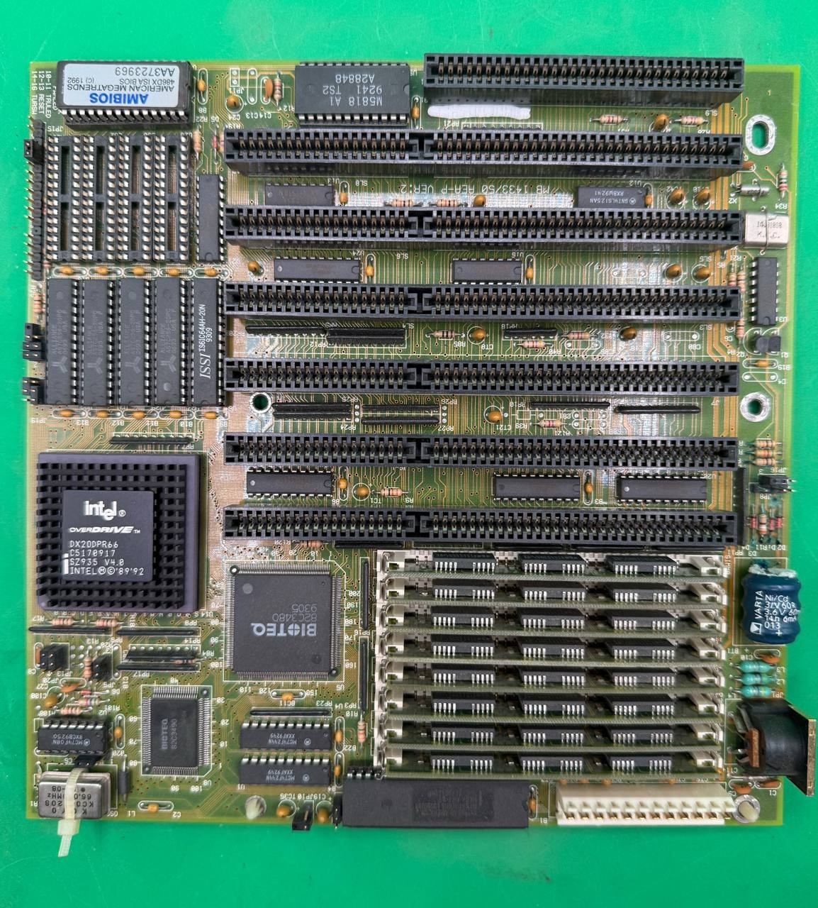 Vintage 486 ISA Motherboard w/ Intel OverDrive DX2ODPR66 AMIBIOS TC