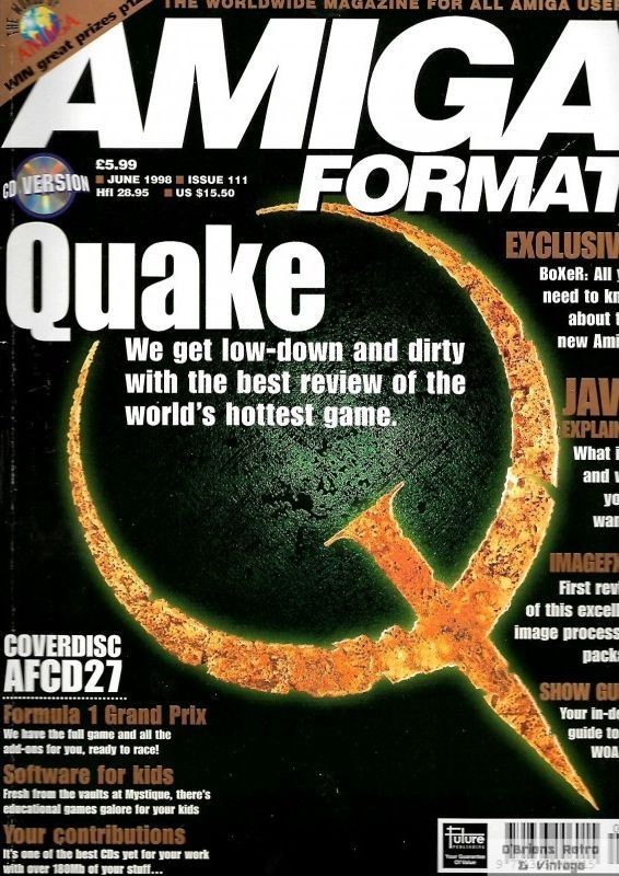 Amiga Format June 1998 Issue 111, Quake - Commodore Amiga