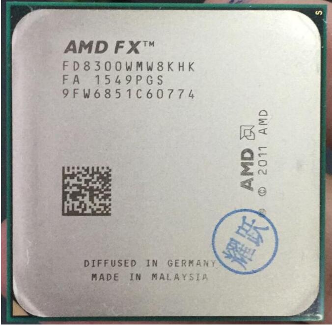 AMD FX-8300 FX-8310 FX-8320 FX-8350 FX-8370 Socket AM3+  Desktop CPU