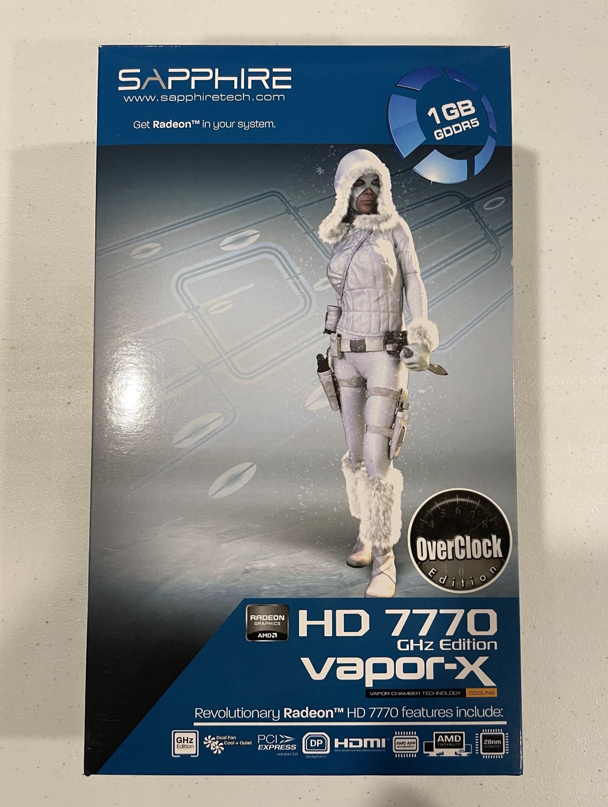 Sapphire Radeon HD 7770 1GB GDDR5 Vapor-X GHz Overclock Edition GPU