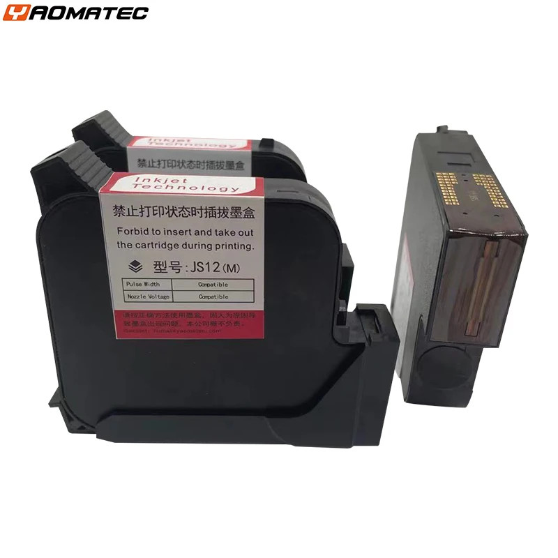 25.4mm JS12 Handheld Printer Ink Cartridge Fast Dry Eco Solvent 600DPI Inkjet Pr