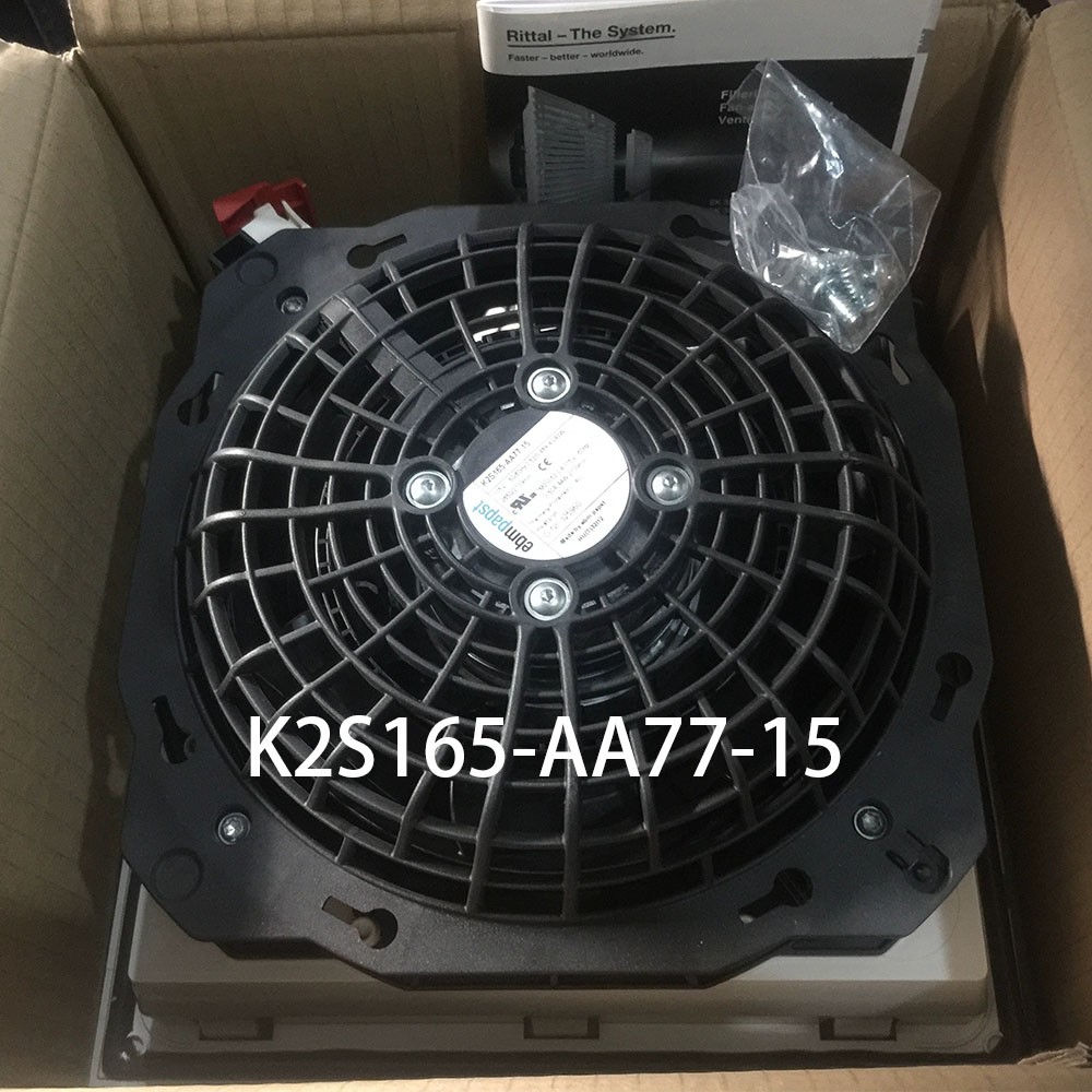 New sealed Chassis Cooling Filter Fan K2S165-AA77-15 115V 40/42W Ebmpap radiator