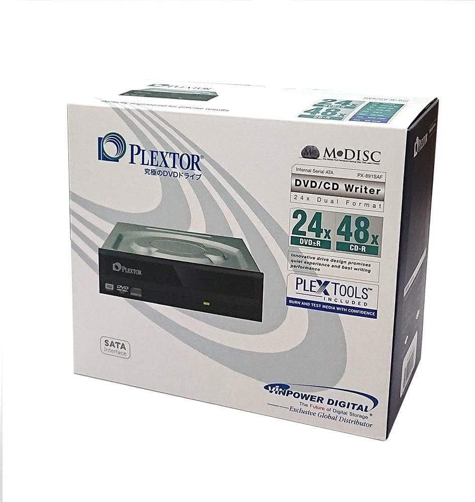 Digital Plextor Plexwriter PX-891SAF-R 24X SATA DVD +/- RW Dual Layer Burner