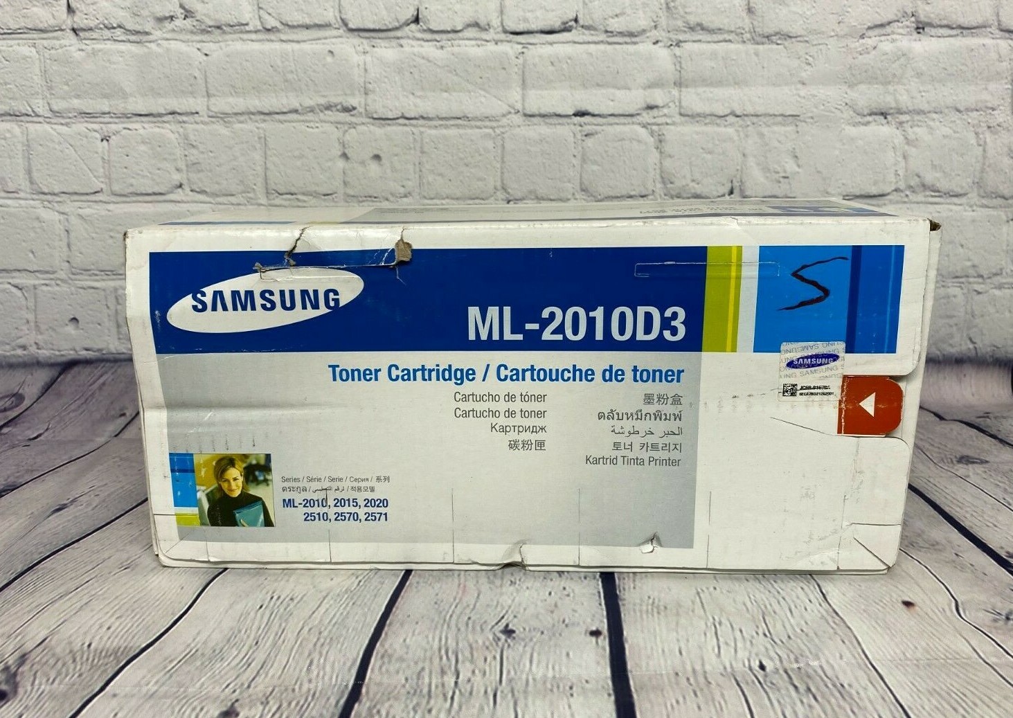 Samsung ML-2010D3 Genuine Toner Cartridge Printer New Un-opened Damaged Box 