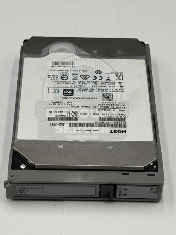 HGST 10TB 7.2K 12G NLSAS 4Kn 3.5in HDD 58-100198-01 HUH721010AL4200 90% - 97%