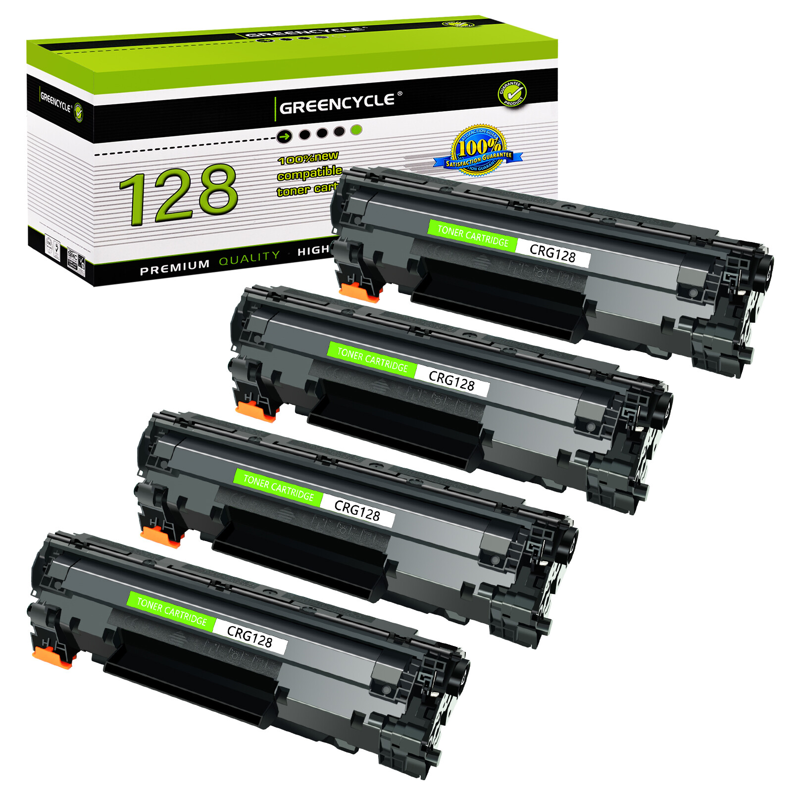 4Pack CRG128 128 High Yield Toner For Canon 128 ImageClass MF4770n MF4880dw D530
