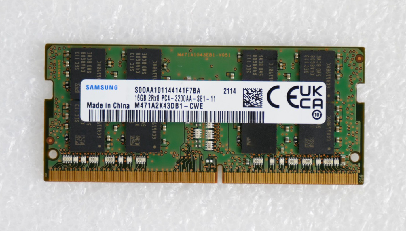 Samsung M471A2K43DB1-CWE 16GB 2Rx8 PC4-3200AA DDR4 SO-DIMM Laptop Memory RAM