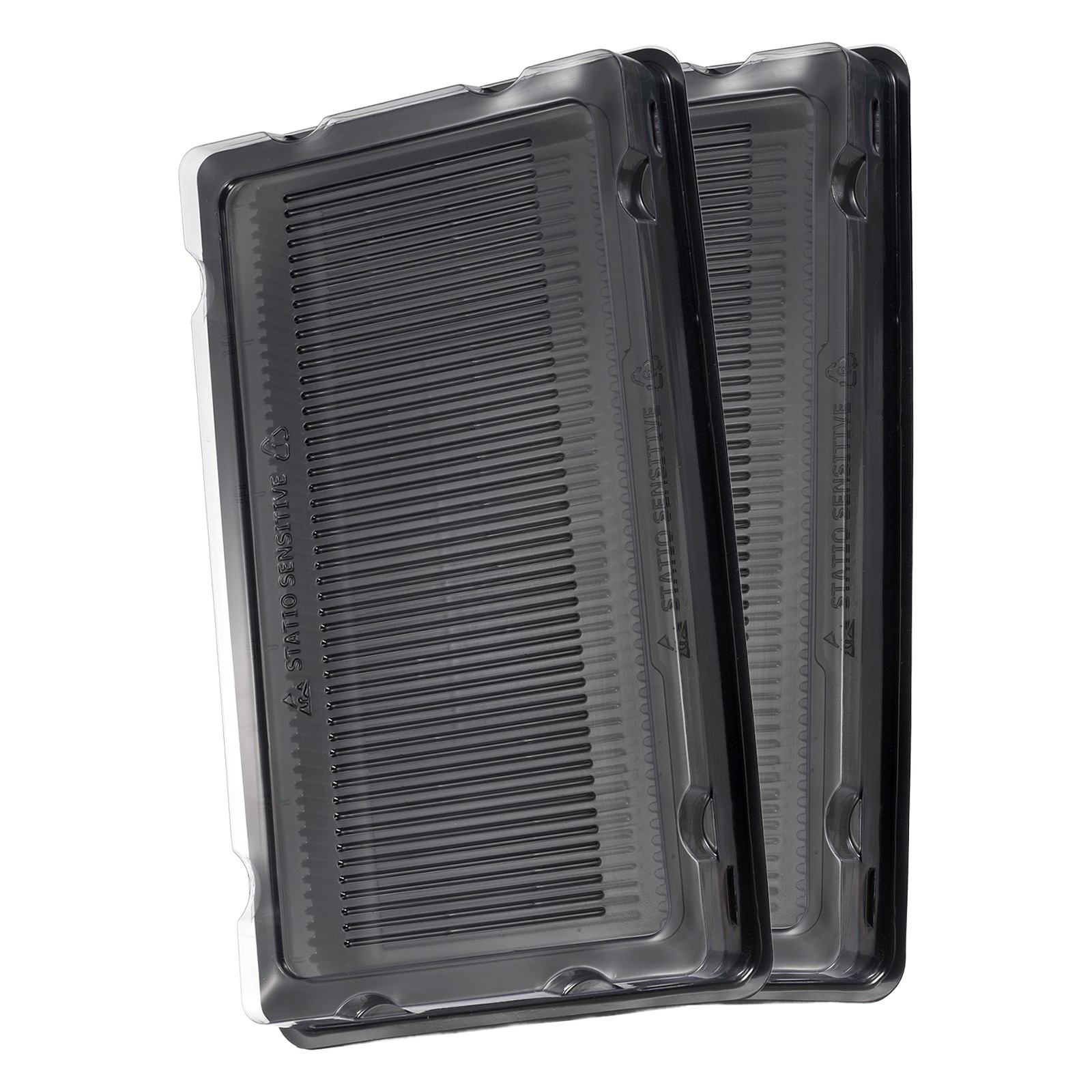 2Pcs DIMM Desktop DDR3/DDR4/DDR5 Memory RAM Module Package Tray with Cover)