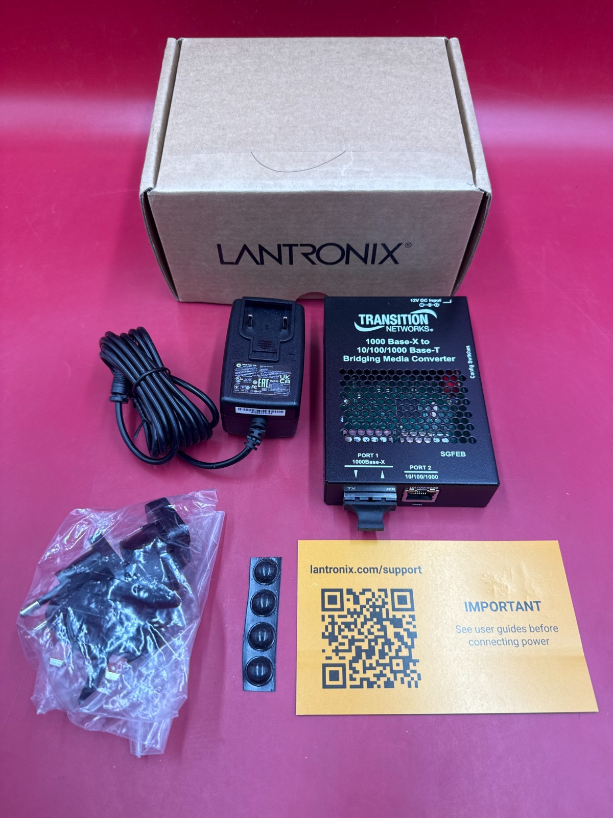 Transition Networks Standalone Fiber Media Converter SGFEB1013-130-NA ✅❤️️✅❤️