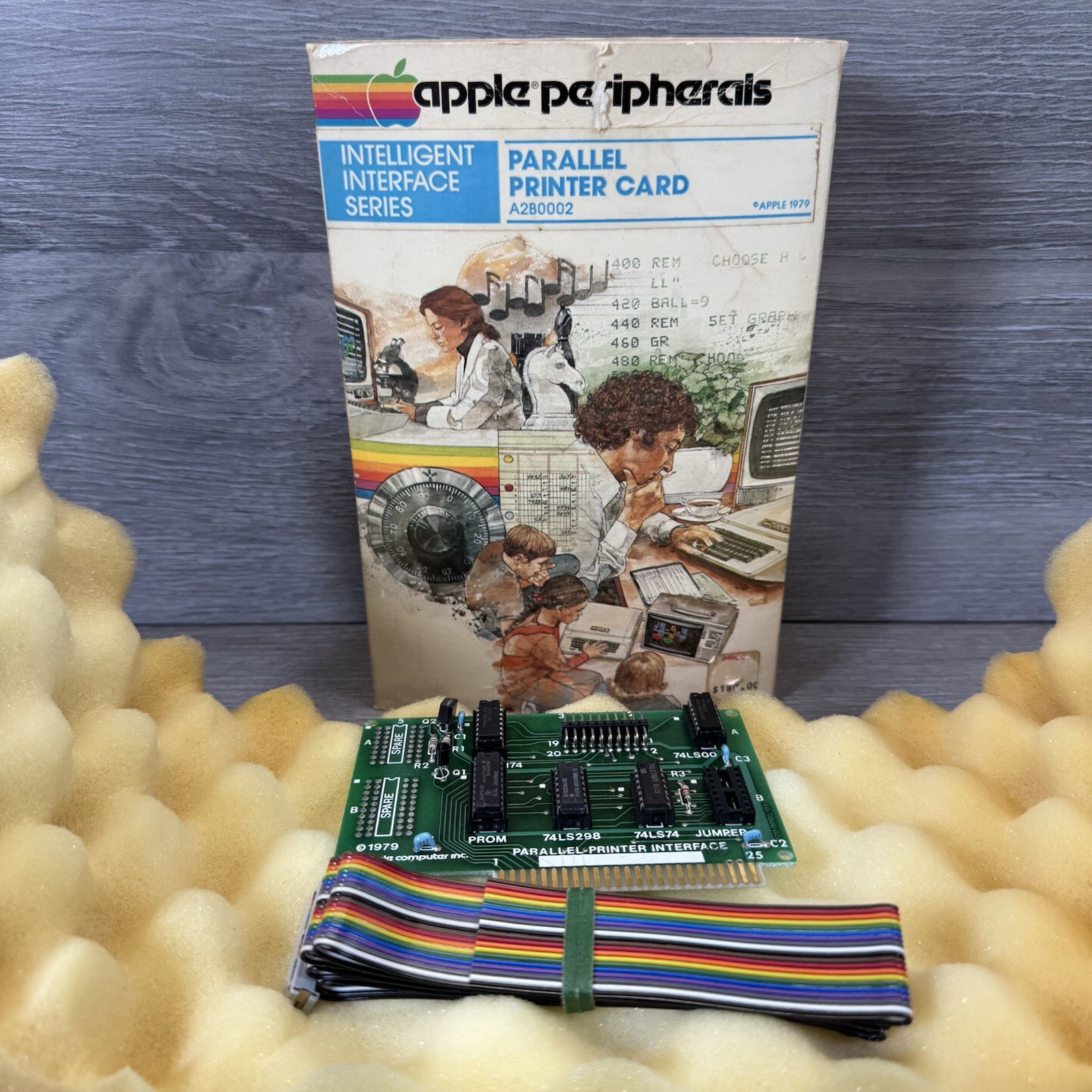 Vintage 1979 Apple Peripherals Parallel Printer Card A2B0002 Intelligent Series