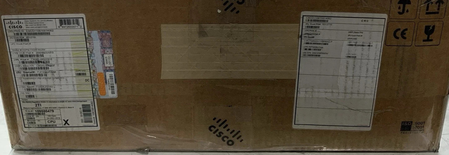 Cisco C9300-48UXM-E Switch 48-port UPoE Network NEW OPEN BOX
