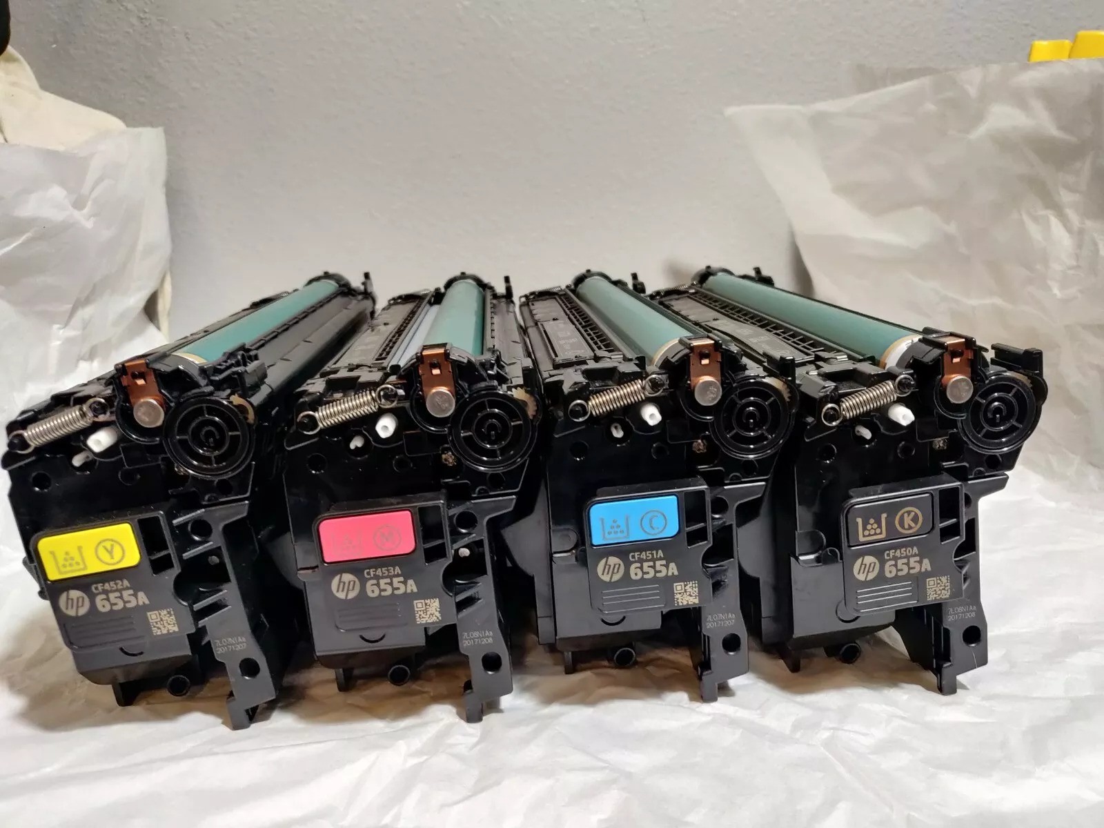 OEM Genuine HP 655A Toner Set for M681, M682, M683, M652, M653 - C M Y K