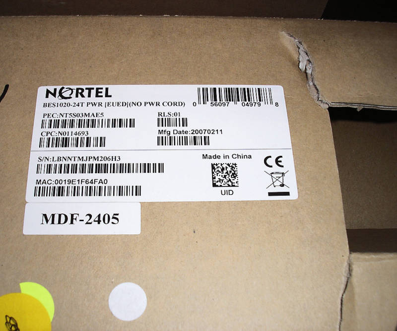 Nortel NT5S03MAE5 BES1020-24T 24-Port PWR Switch - New In Box