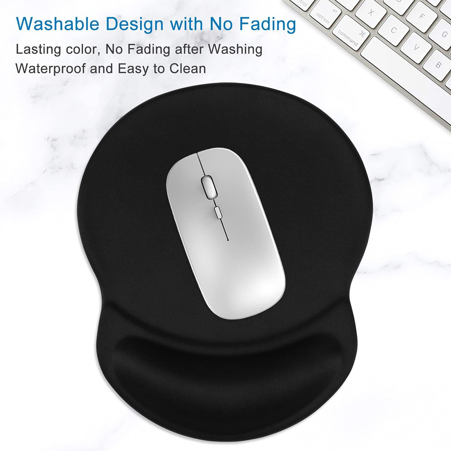 Ergonomic Mouse Pad with Gel Wrist Rest Support Gaming Small Wrist Rest Smoot...