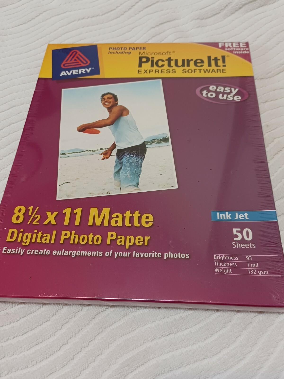 Avery Picture It Express Software 8 1/2 ×11 Matte Digital Photo Paper 