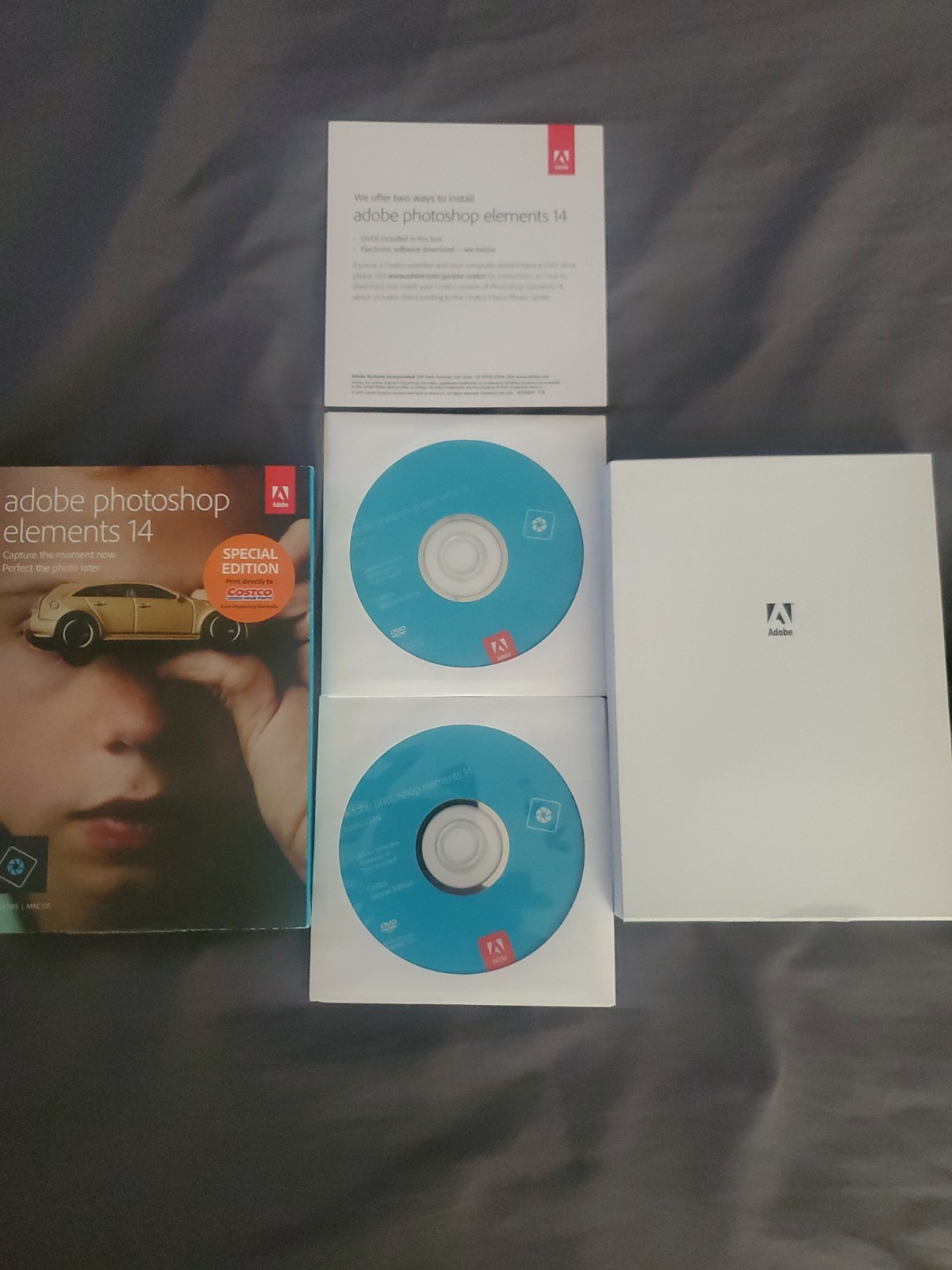 Adobe Photoshop Elements 14 (DVD, 2-Disc) Win Mac Retail Software